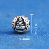 999 Silver Tibetan Buddha Bead Good Luck DIY Bracelet Jewelry