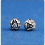 999 Silver Tibetan Buddha Bead Good Luck DIY Bracelet Jewelry