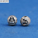 999 Silver Tibetan Buddha Bead Good Luck DIY Bracelet Jewelry