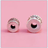 999 Silver Tibetan Six Words Beads OM Mani DIY Bracelet Findings
