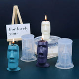 3D Abstract Human Face Head Candle Epoxy Resin Mold DIY Crafts