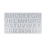 3D Alphabet Silicone Mold Crystal Craft Supplies Epoxy Resin Soft Mold
