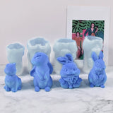 Bunny Silicone Candle Mold for Candle Making DIY Crafts Resin Mold Aromatherapy