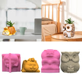 3D Frog Succulent Planter Mold for DIY Pen Holder Home Decor