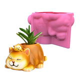 3D Animal Flowerpot Pen Holder Elephant Mold