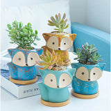 3D Animal Flowerpot Epoxy Mold Succulents Vase Plant Pot Silicone Mould