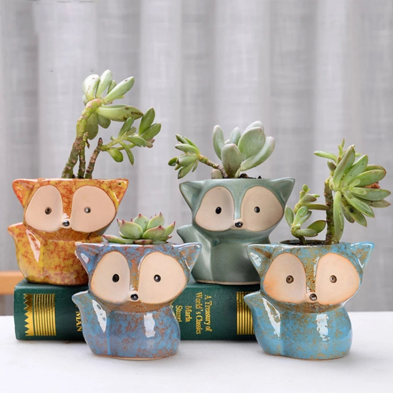 3D Animal Flowerpot Epoxy Mold Succulents Vase Plant Pot Silicone Mould