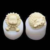 3D Animals Silicone Molds Resin Casting Molds Lion Hedgehog Epoxy Resin Molds