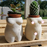 3D Women Body Flowerpot Epoxy Resin Mold Succulents Plant Pot Mold