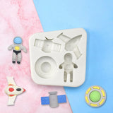 3D Astronaut Silicone Rubber Flexible Food Safe Mould Clay Resin Ceramics