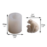 3D Bear Epoxy Resin Mold DIY Crafts Ornaments Candle Soap Silicone Mould