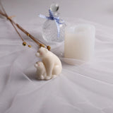 3D Bear Epoxy Resin Mold DIY Crafts Ornaments Candle Soap Silicone Mould