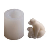 3D Bear Epoxy Resin Mold DIY Crafts Ornaments Candle Soap Silicone Mould