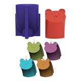3D Bear Face Epoxy Resin Mold DIY Ornaments Casting Silicone Mould
