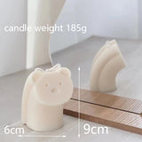 3D Bear Face Epoxy Resin Mold DIY Crafts Plaster Candle Making Tool