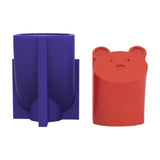 3D Bear Face Epoxy Resin Mold DIY Crafts Plaster Candle Making Tool