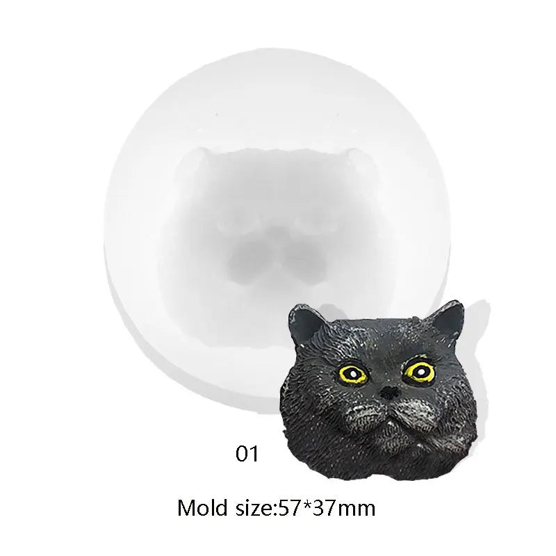 3D Cat Silicone Cake Fondant Sugarcraft Molds Chocolate Baking Mold