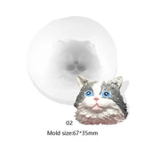 3D Cat Silicone Cake Fondant Sugarcraft Molds Chocolate Baking Mold