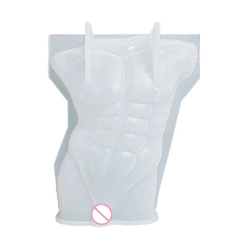 3D Body Shape Candle Epoxy Resin Mold Female Male Body Model