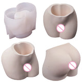3D Butt Art Model Pen Holder Resin Mold DIY Crafts Desktop Vase Silicone Mold