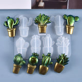 3D Cactus Keychains Crystal Epoxy Resin Mold Silicone Mould
