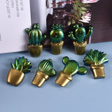 3D Cactus Keychains Crystal Epoxy Resin Mold Silicone Mould