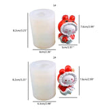 3D Bunny Candle Silicone Mold for DIY Soap Making