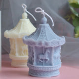 3D Carousel Silicone Candle Mold Amusement Park Style DIY Soap Resin Mould