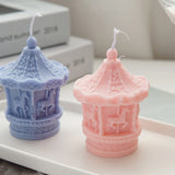 3D Carousel Silicone Candle Mold Amusement Park Style DIY Soap Resin Mould
