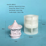 3D Carousel Silicone Candle Mold Amusement Park Style DIY Soap Resin Mould