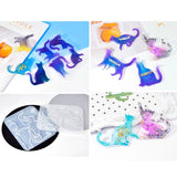 3D Cartoon Cat Brooch Crystal Epoxy Resin Mould Jewelry Silicone Mold DIY Craft