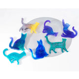 3D Cartoon Cat Brooch Crystal Epoxy Resin Mould Jewelry Silicone Mold DIY Craft