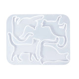 3D Cartoon Cat Brooch Crystal Epoxy Resin Mould Jewelry Silicone Mold DIY Craft