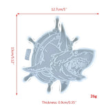 3D Cartoon Shark Coaster Resin Mold Silicone Mould for Baking Fondant Cake