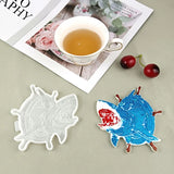 3D Cartoon Shark Coaster Resin Mold Silicone Mould for Baking Fondant Cake