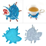 3D Cartoon Shark Coaster Resin Mold Silicone Mould for Baking Fondant Cake