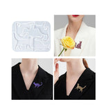 3D Cat Brooch Epoxy Resin Silicone Mold DIY Jewelry Art Craft Pendant