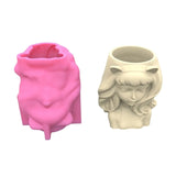 3D Cat-Ear Silicone Flower Pot Mold for Succulent Planter Resin DIY
