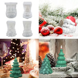 3D Christmas Tree Candle Epoxy Resin Casting Mold for Jewelry Making