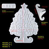 3D Christmas Tree DIY Crystal Silicone Mold Home Decoration Art Resin Crafts