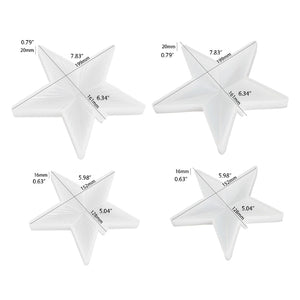 3D Christmas Tree Top Light Star Silicone Mold for Epoxy Resin DIY Crafts