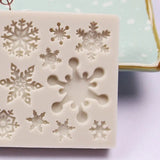 3D Christmas Snowflake Chocolate Silicone Mold