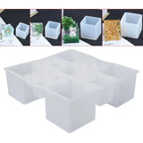 3D Conjoint Cube Shape Mirror Silicone Mold Epoxy Resin DIY Decoration Tools