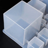 3D Conjoint Cube Shape Mirror Silicone Mold Epoxy Resin DIY Decoration Tools
