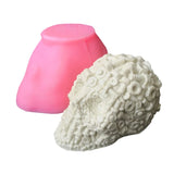 3D Silicone Mold DIY Decoration Soap Candle Resin Clay Skull Shape