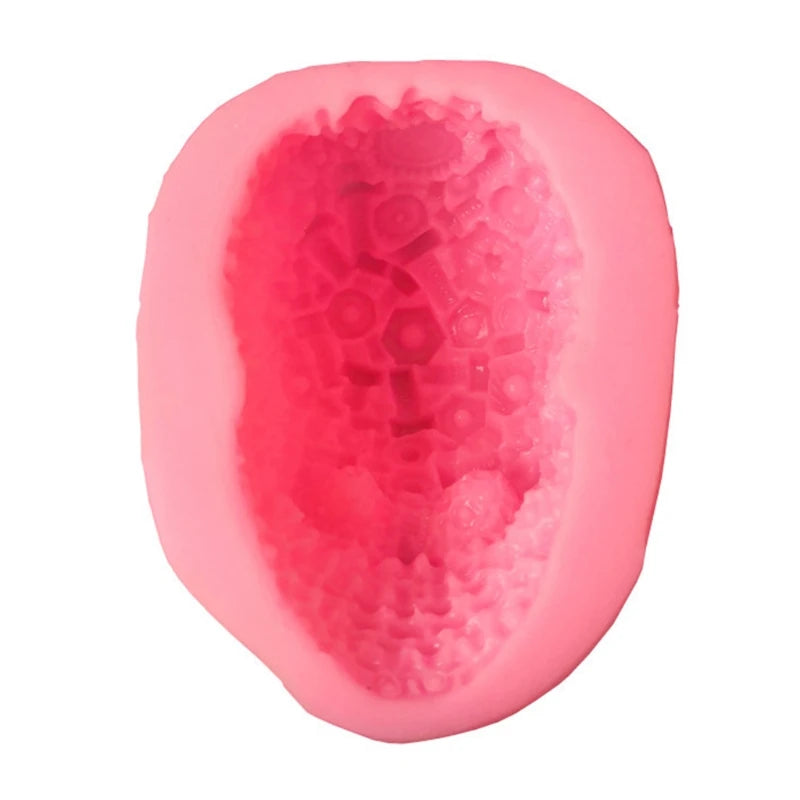3D Silicone Mold DIY Decoration Soap Candle Resin Clay Skull Shape