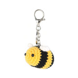 3D Crochet Bees Keyring Knitting Bees Keychain Purse Bag Pendant