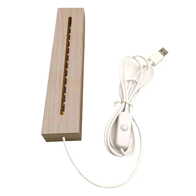 LED Lighted Base Stand for 3D Crystals Glass Resin Art