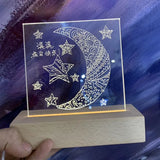 LED Lighted Base Stand for 3D Crystals Glass Resin Art