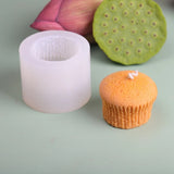 3D Cupcake Shape Silicone Mold Candle Making Tool DIY Candle Moulds Ornaments